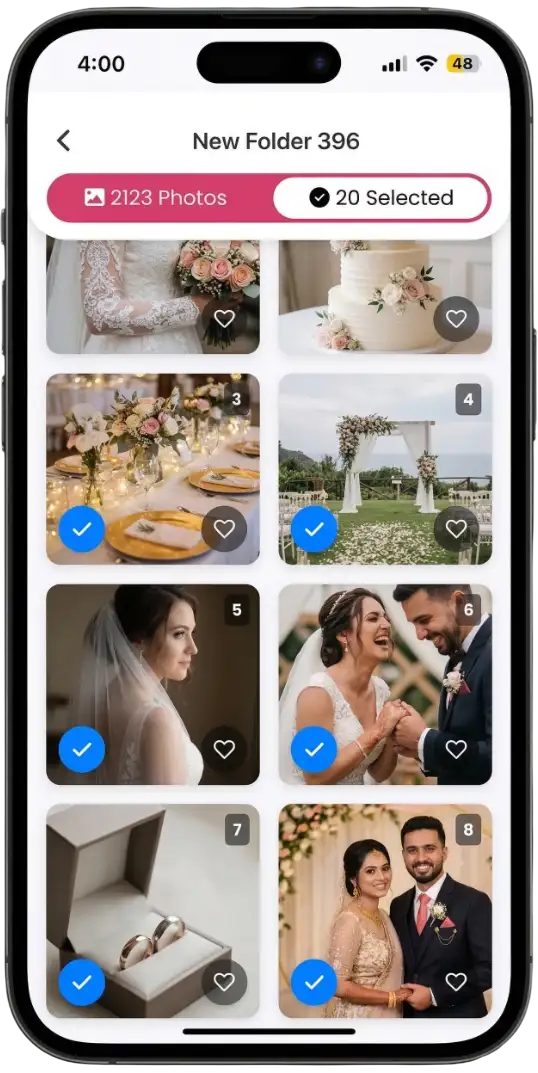 Pix Studio Pro - Mobile-First Photo Selection Experience for Photography Clients